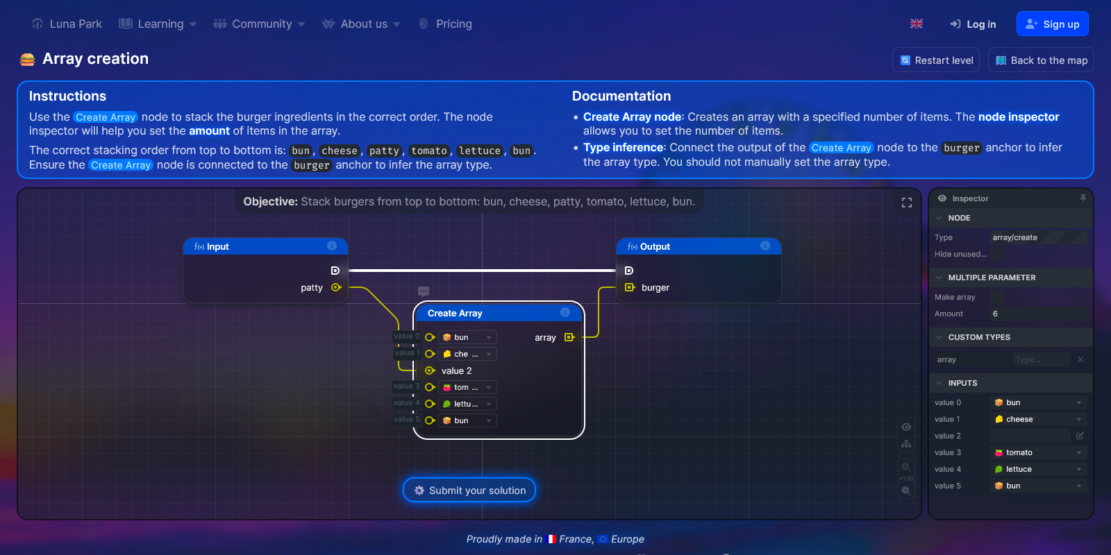 Logic challenge screenshot