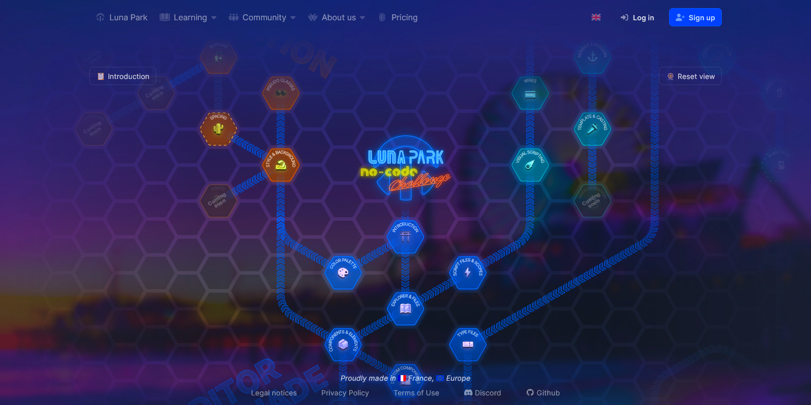 The challenge map screenshot