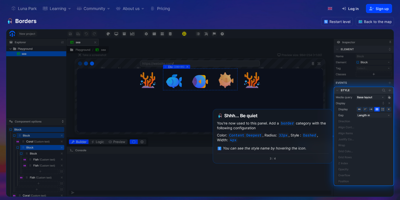 Style challenge screenshot